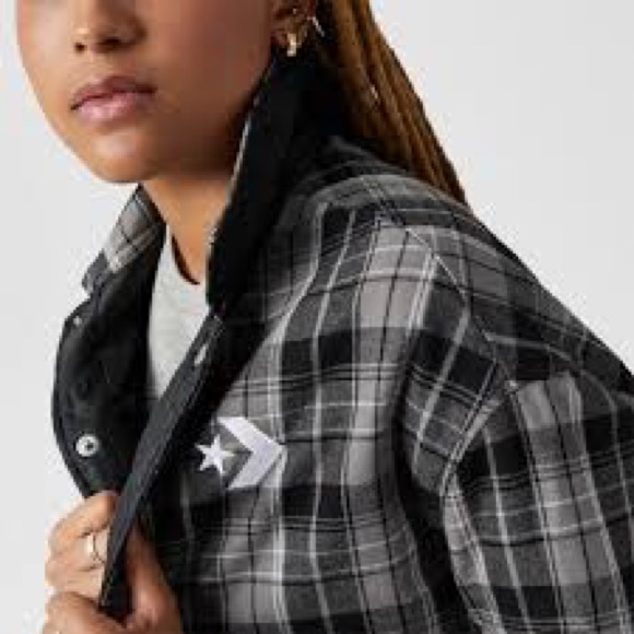grey converse jacket